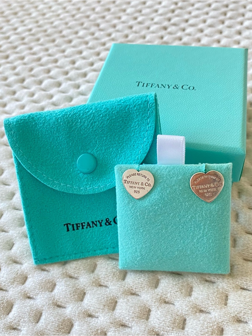 Tiffany & Co. Medium Heart Stud Earrings